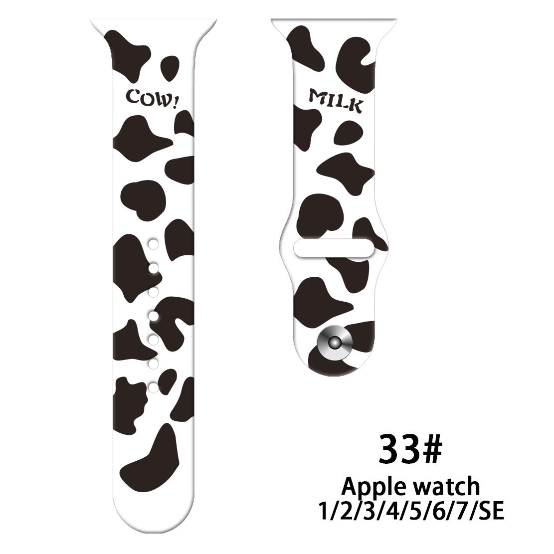 Wholesale Personalized Printed Silicone Watch Strap Watch Band